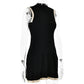 Knitted Round Neck Pleated Women's White Sleeveless High Waist Summer Casual Sporty Dress The Clothing Company Sydney