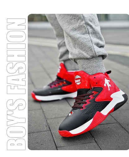 Kids Children‘s Basketball Shoes Non-slip Breathable Basketball Training Sneakers Lace-up Boys Girls Basketball Boots Athletic Shoes The Clothing Company Sydney