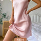 Silk Satin Women Nightgown Sleeveless Sleepwear Adjustable Spaghetti Strap Nightwear