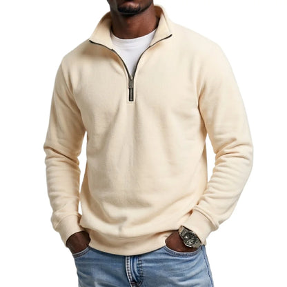 Mens Zipper Sweatshirts Spring Quarter Zip Pullover Half Zipper Hoodie Gym Autumn Solid Sweatshirt Jumper