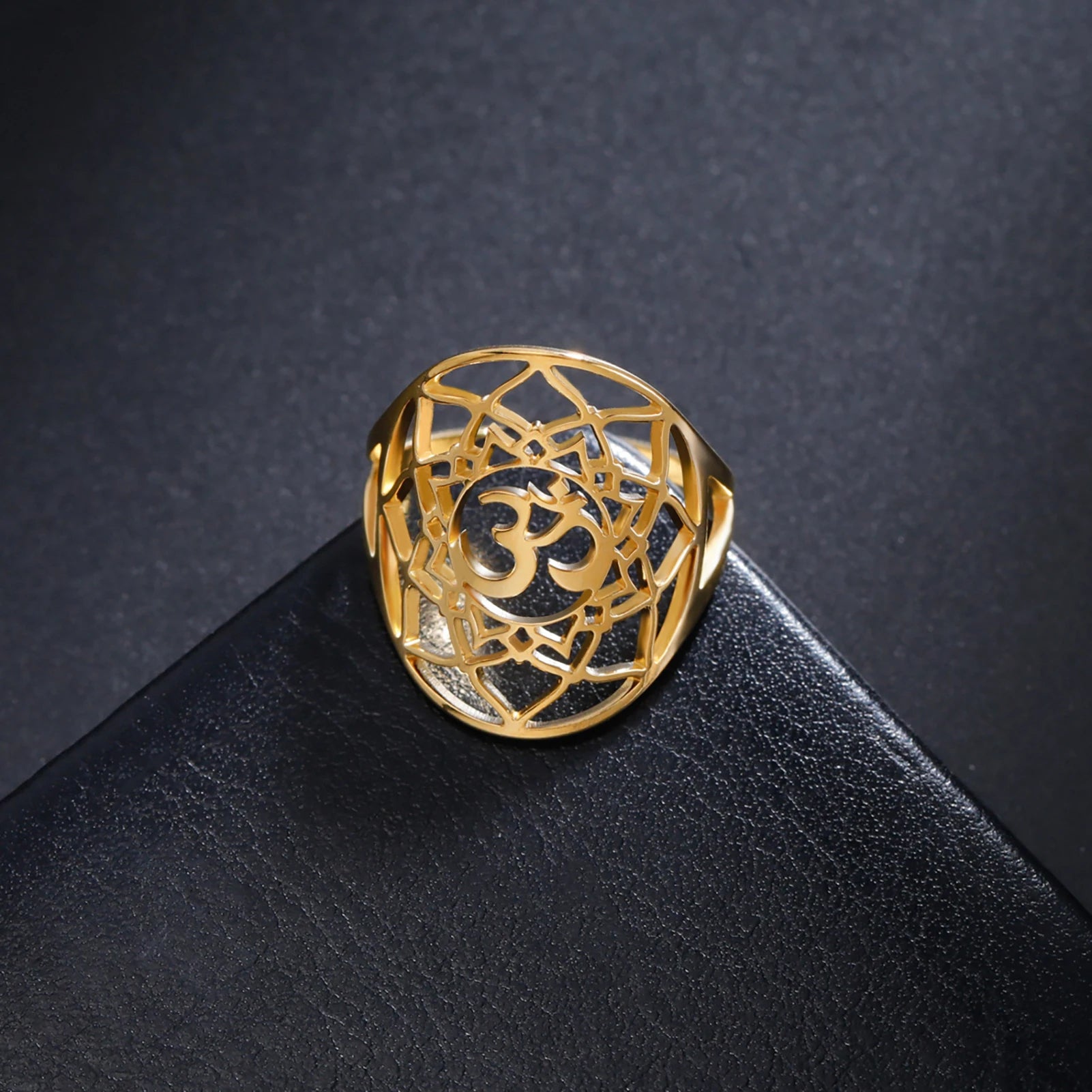 Unisex Om Aum Symbol Jewellery Ring The Clothing Company Sydney