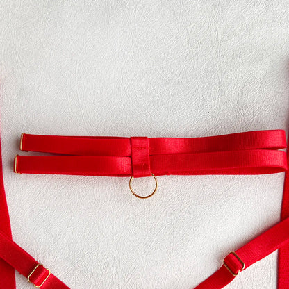 5-Piece Costume Hollow Underwear Sensual Open Bra Outfits Lingerie Set - The Clothing Company Sydney