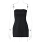 Strapless Party Club Evening Streetwear Bodycon Black White Short Mini Summer Dress The Clothing Company Sydney