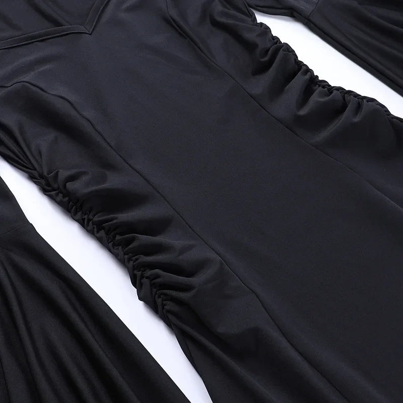 Women's Halloween Costume Batwing Sleeve Black Gothic Dress The Clothing Company Sydney
