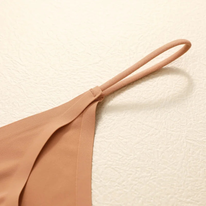 6-pack seamless thong panties with thin straps, low waist, high-stretch T-back briefs from The Clothing Company Sydney