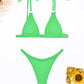 Ribbed High Leg Cut Bikini Swimwear Swimsuit Two-piece Bikini set Bather Bathing Suit The Clothing Company Sydney