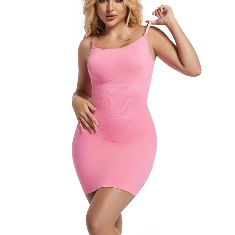 Seamless Shapewear Control Slips for Under Dresses Women Body Shaper Cami Slip