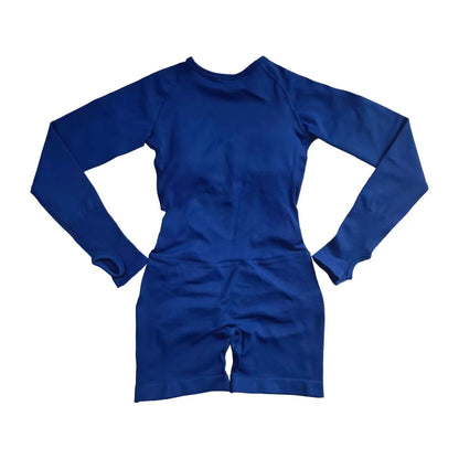 One Piece Active Long Sleeve Jumpsuit Women's Seamless Backless Yoga Gym Playsuit The Clothing Company Sydney