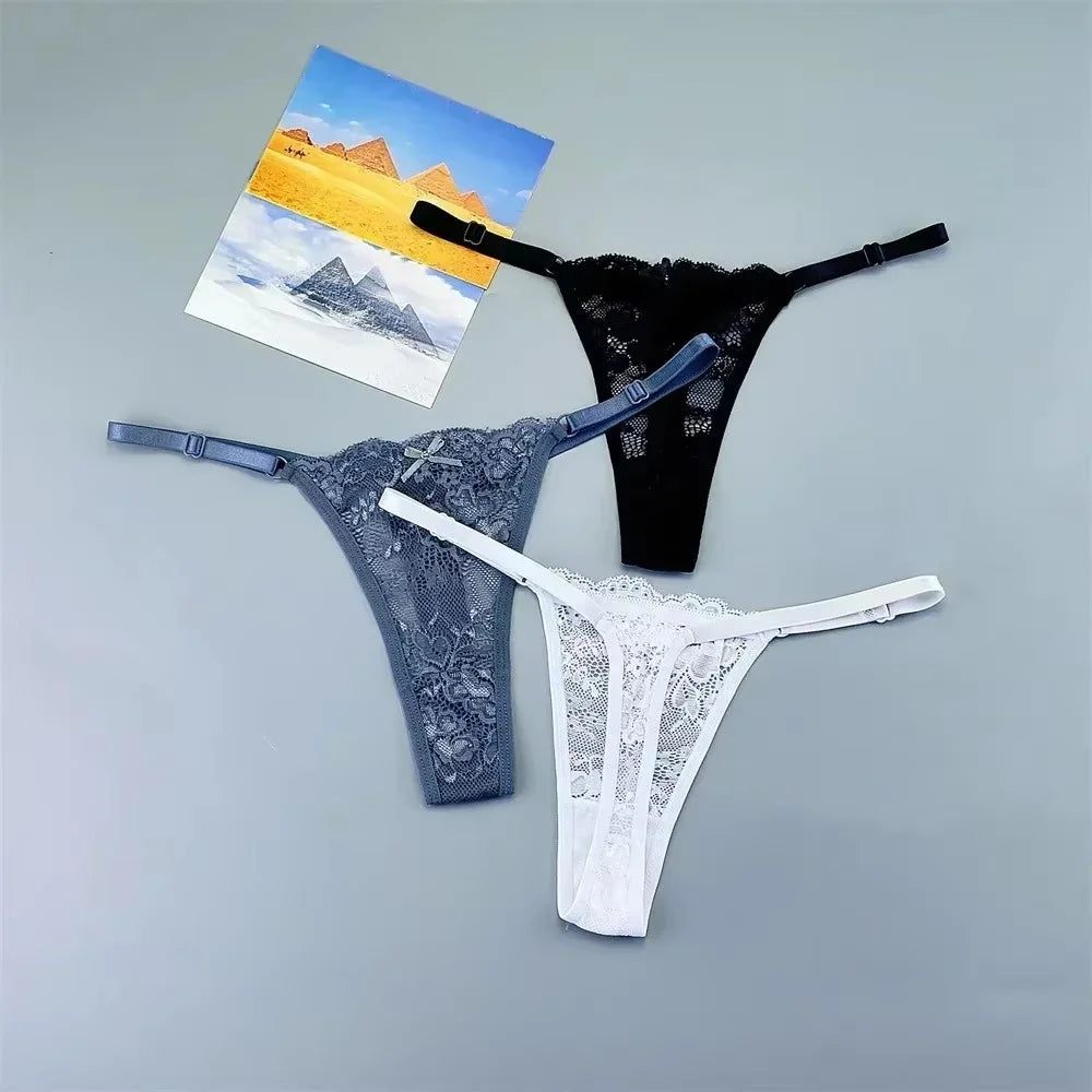 3 Pack Thongs Underwear Lace G-String Panties Low Waist Plus Size Briefs The Clothing Company Sydney