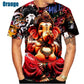 Ganesha T Shirts 3D Print Pillaiyar Vinayagar T shirt Men's Women's Kids Apparel Short Sleeve Breathable Streetwear Tops The Clothing Company Sydney