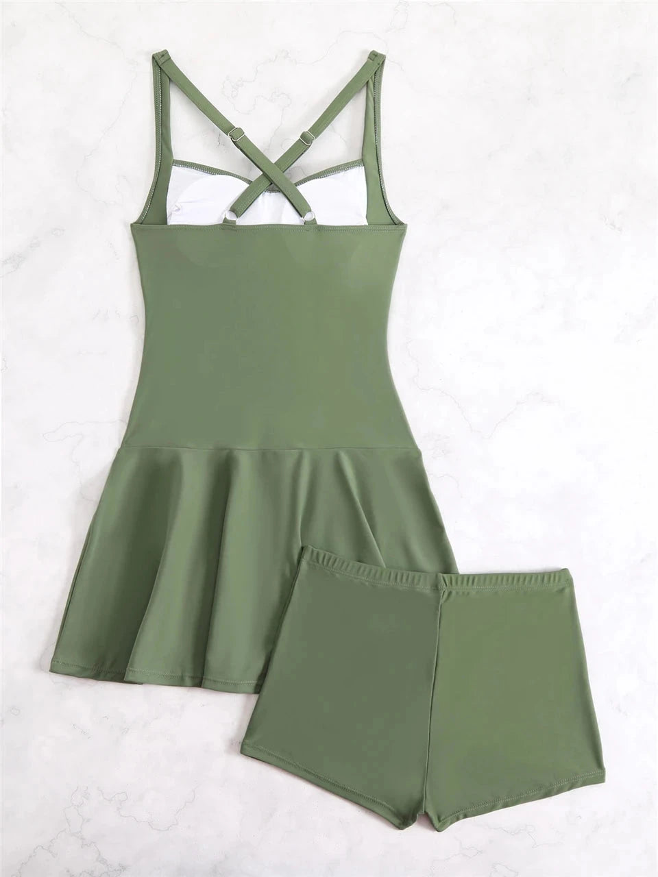 Two Piece Swimsuit Womens Tankini Beach Dress Swimwear With Shorts Bathers Bathing Summer Swimming Suit The Clothing Company Sydney