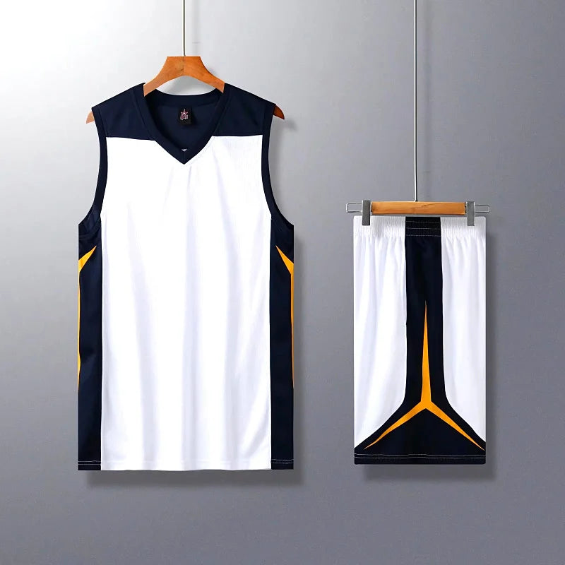 2 Piece Sportswear Basketball Jersey Shorts Set Blank custom Men Women Kids Basketball Uniforms