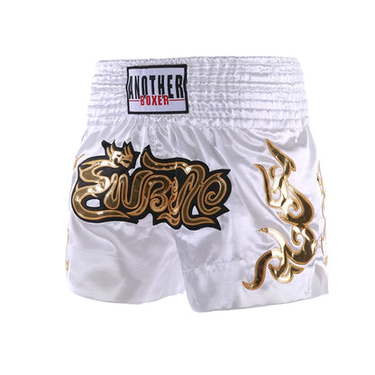 Muay Thai Shorts Embroidery Men's Women's Boxing Training Shorts Kids Kickboxing Grappling Shorts The Clothing Company Sydney