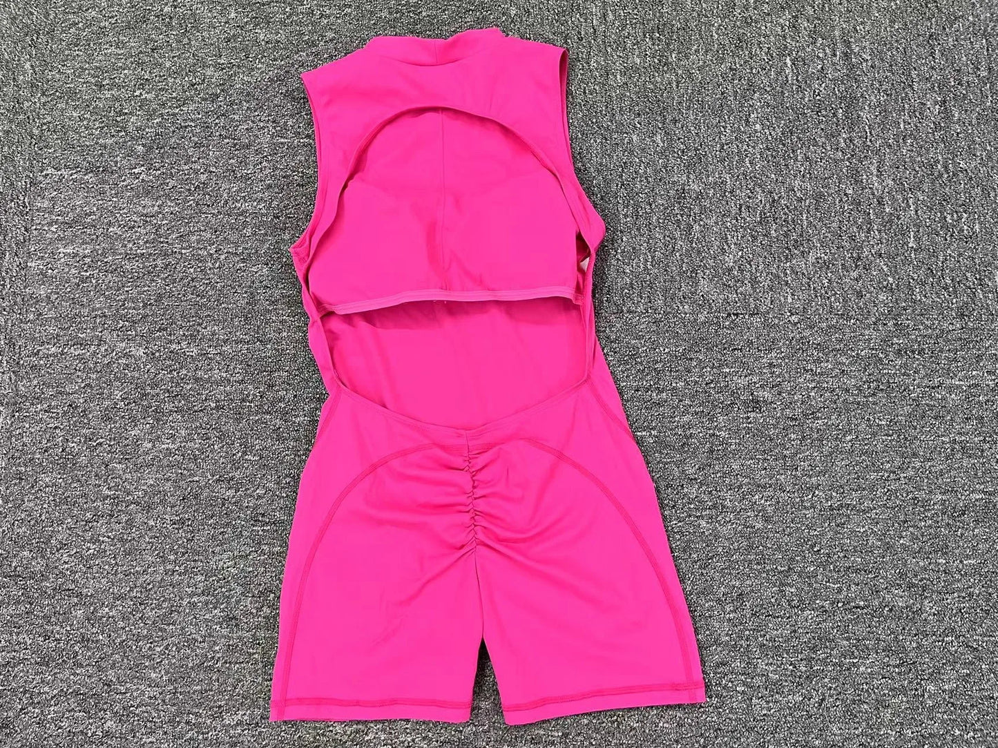 Hollow Backless Gym Bodycon Short Jumpsuit Playsuit Women One Piece Sport Outfit Yoga Romper Fitness Gear