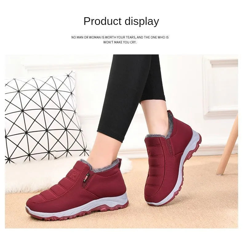 Men's Autumn Winter Casual Cotton Warm Wear Resistant Chunky Sole Shoes