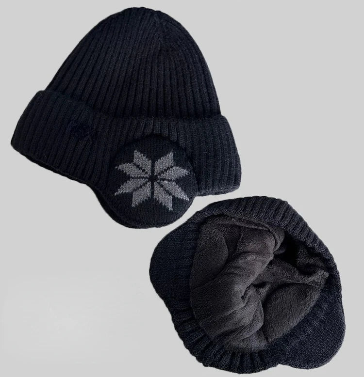 Men Women Winter Warm Plush Knitted Snow Fashion Hat Unisex Outdoor Ear Protection Caps Beanies Skulls