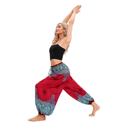 Boho Yoga Pants Women Hippie Harem Printed Dye High Waist Beach Wear The Clothing Company Sydney