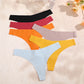 3 Pack Women Ice Silk Seamless Underpants Panties V-Waist Sport Thongs Low Rise Breathable G-string Underwear