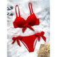 6 Colors Knotted Push Up Bikini Swimsuit Swimwear Women Two piece Bikini set With Bra Cup Bather Bathing Suit The Clothing Company Sydney