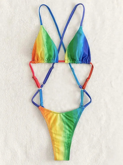 Extreme Mini Micro String Women Swimwear One Piece Swimsuit Female Cross Backless Monokini High Cut Bathing Suit The Clothing Company Sydney