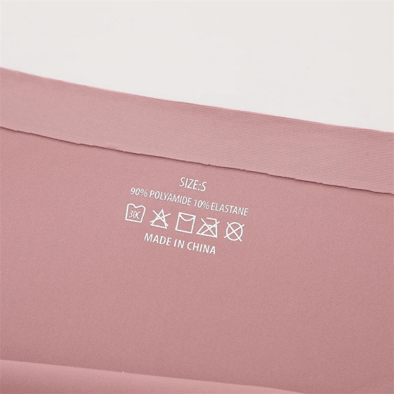 3 Pack Seamless Ultra-thin Panties Women Ice Silk Underwear Panty Low Waist G-string Briefs