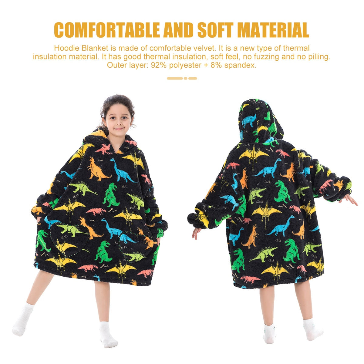 Family Hoodie Blanket for Winter Large Oversize Hoodie for Adult and Child Wearable Hooded Blanket The Clothing Company Sydney