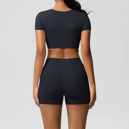 2 Piece Workout Sportswear Active Wear Sports Tank Top Bike Shorts Women Gym Bicycle Sorts Matching Set The Clothing Company Sydney