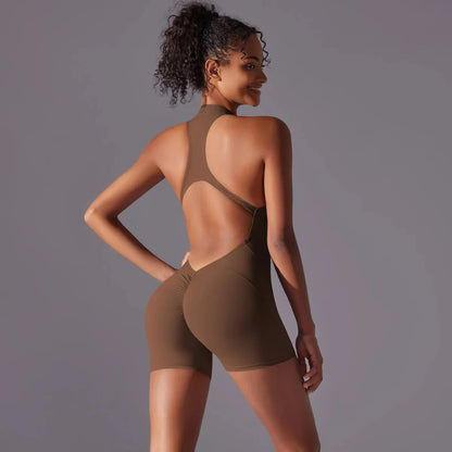 One Piece Jumpsuit Yoga Romper Running Fitness Suit