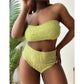 2 Piece Bandeau Bikini Plus Size Large Size Swimwear Women Swimsuit Female Two-pieces Bikini set Bather Bathing Suit The Clothing Company Sydney