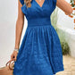 Elegant Short Summer Casual Slim Red Sleeveless Holiday Beach Dress Fashion V Neck A-line Dresses