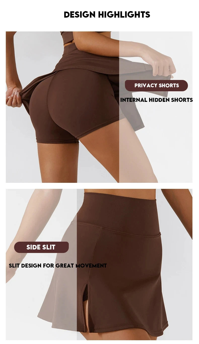 Women's Sports Short Women Golf Tennis Gym Tennis Skirts Shorts Golf Wear Yoga Running Workout Skirt