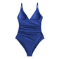 Deep V Neck One-piece Swimsuit Women Removable Bra PMonokini Summer Beach Swimwear The Clothing Company Sydney