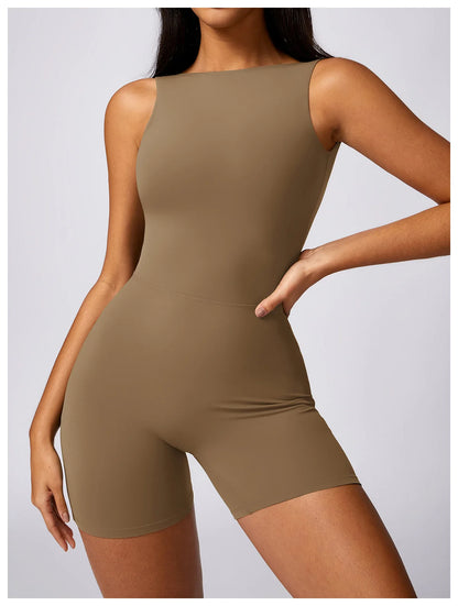 Women Clothes Training Yoga Sportswear Sports Jumpsuit Fitness Rompers Female Push Up Workout Bodysuits Playsuit Set - The Clothing Company Sydney