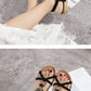 Women Fashion  Flat Flower Rhinestone Open Toe Outdoor Wear Beach Sandals