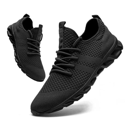 Men Casual Sport Shoes Light Sneakers White Outdoor Breathable Mesh Black Running Shoes Athletic Jogging Tennis Shoes The Clothing Company Sydney
