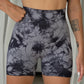 Tie Dye Yoga Shorts Marble Gym Shorts Women Push Up Sports Shorts Fitness Tights Breathable High Waist Booty Shorts The Clothing Company Sydney