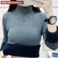 Ladies Turtleneck Winter Sweater Women Elegant Thick Velvet Lined Warm Knitted Pullover Slim Tops Jersey Knitwear Jumper The Clothing Company Sydney