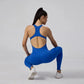 Women's Sleeveless Seamless Yoga Jumpsuits Workout Ribbed Playsuit Outfit Fitness Sportswear Activewear The Clothing Company Sydney