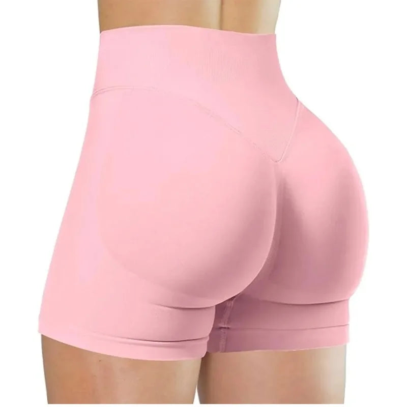 Women's Seamless High Waist Gym Slim Fit High Elastic Yoga Shorts for Fitness Training Running & Cycling Shorts The Clothing Company Sydney