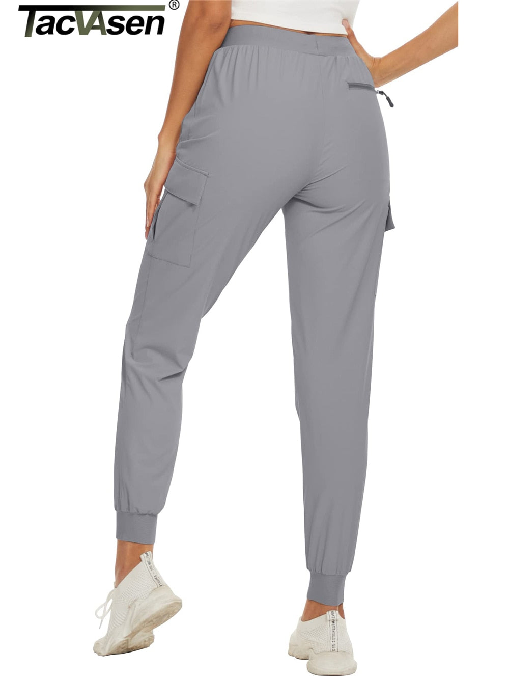 Summer Quick Dry Pants Women's Jogger Sweatpants Lightweight Breathable 6 Pockets Elastic Waist Casual Long Trousers The Clothing Company Sydney