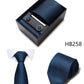 4 Piece Tie Handkerchief Cufflink Set For Men Necktie Holiday Gift Box Blue Gold Suit Accessories Slim Wedding Set The Clothing Company Sydney