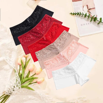 6 Pack Women's Panties Lace Boxers Seamless Female Underwear Temptation Boyshorts Boxer Lingerie Briefs The Clothing Company Sydney