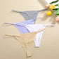 3 Pack Women Seamless Thongs Low Waist Bikini Panties Female Underpants T-back Underwear