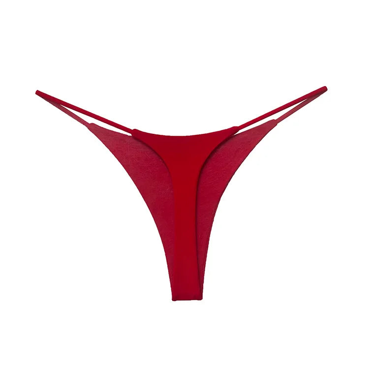 Low Waist Cotton Thong Women Panties Briefs T-back Bikini Underwear Seamless G String Sports Lingerie