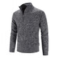 Long Sleeve Knitted Sweater Men Pullovers Solid Color Zipper Mock Neck Slim Fit Knit Pullovers Casual Sweater The Clothing Company Sydney