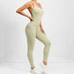 One Piece Backless Bodycon Scrunch Jumpsuit Women Dance Fitness Overalls Push Up Sleeveless Yoga Sport Jump Suit The Clothing Company Sydney