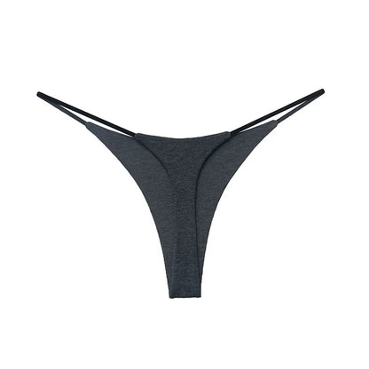 Low Waist Cotton Thong Women Panties Briefs T-back Bikini Underwear Seamless G String Sports Lingerie