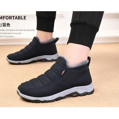 Men's Autumn Winter Casual Cotton Warm Wear Resistant Chunky Sole Shoes