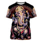 Hindu God Goddess Fun Graphic T-shirt Fashion Men's And Women's Crew Neck Short Sleeve Top Trend Street Wear The Clothing Company Sydney