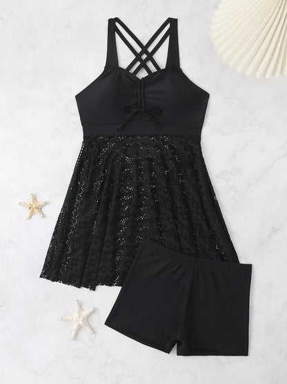 2 Piece Tankini & Beach Skirt Swimsuit Swimwear Bathers Bathing Swimming Suit Summer Beachwear